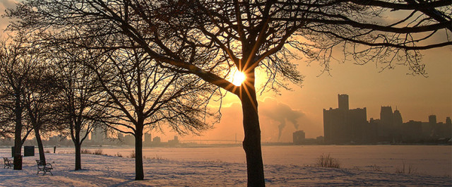 Michael Brouwer Belle Isle Winter Sunset