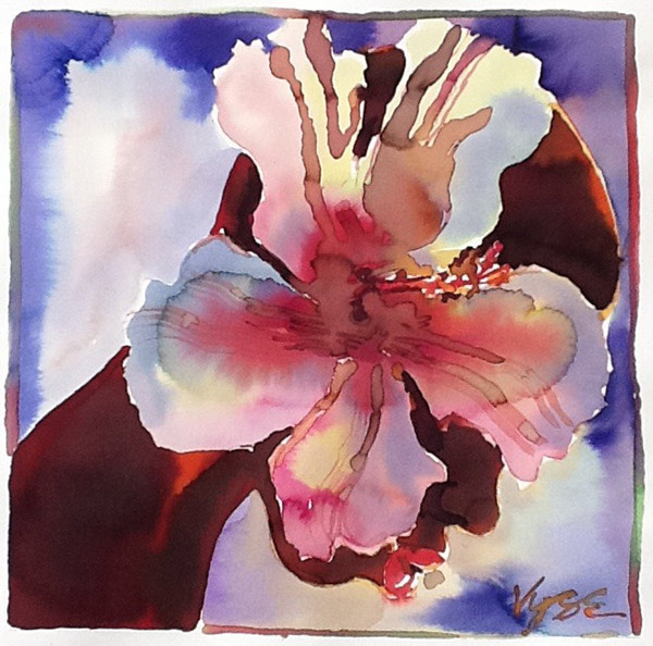 Flora, Watercolor, 8"x8", Richard Vyse